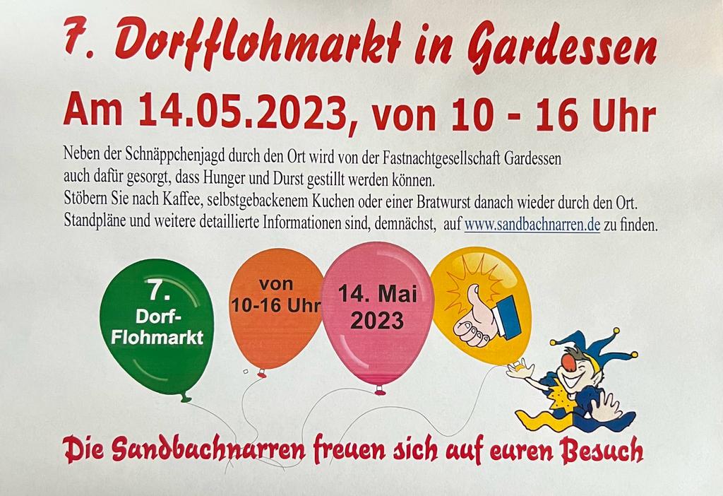 Dorfflohmarkt 2023 - Flyer