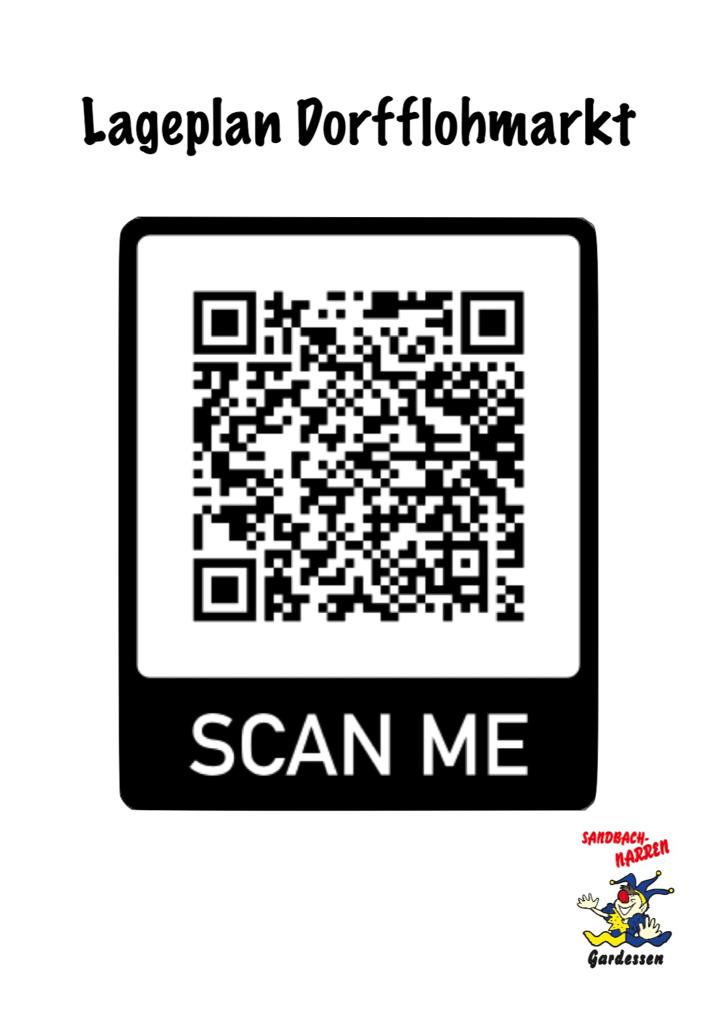 Dorfflohmarkt 2023 - QR Code Lageplan